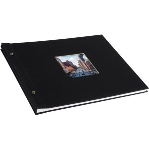 Goldbuch Album a vite Bella Vista nero 39x31 cm 40 pagine bianche