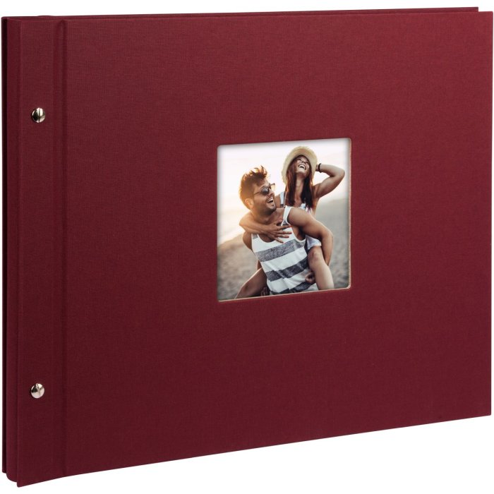 Goldbuch Album a vite Bella Vista bordeaux 39x31 cm 40 pagine nere