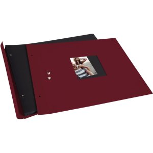 Goldbuch Album a vite Bella Vista bordeaux 39x31 cm 40 pagine nere