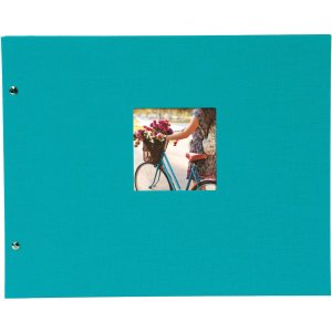 Goldbuch Album a vite Bella Vista turchese 39x31 cm 40 pagine nere