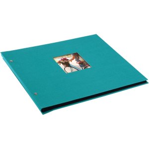 Goldbuch Album a vite Bella Vista turchese 39x31 cm 40 pagine nere