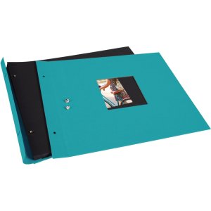 Goldbuch Album a vite Bella Vista turchese 39x31 cm 40 pagine nere