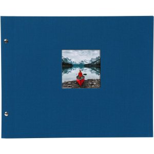 Goldbuch Album a vite Bella Vista blu 39x31 cm 40 pagine nere