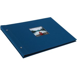 Goldbuch Album a vite Bella Vista blu 39x31 cm 40 pagine nere