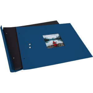 Goldbuch Album a vite Bella Vista blu 39x31 cm 40 pagine nere