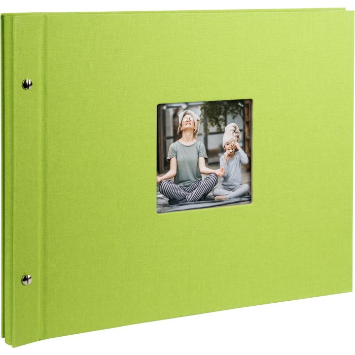 Goldbuch Album a vite Bella Vista verde 39x31 cm 40 pagine nere