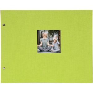 Goldbuch Album a vite Bella Vista verde 39x31 cm 40 pagine nere