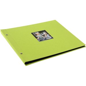 Goldbuch Album a vite Bella Vista verde 39x31 cm 40 pagine nere