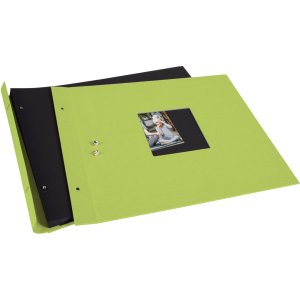 Goldbuch Album a vite Bella Vista verde 39x31 cm 40 pagine nere