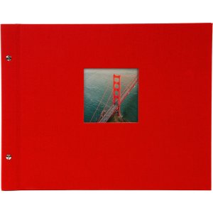 Goldbuch Album a vite Bella Vista rosso 39x31 cm 40 pagine nere