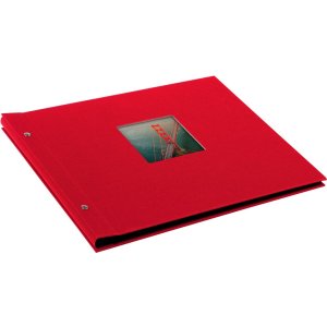 Goldbuch Album a vite Bella Vista rosso 39x31 cm 40 pagine nere