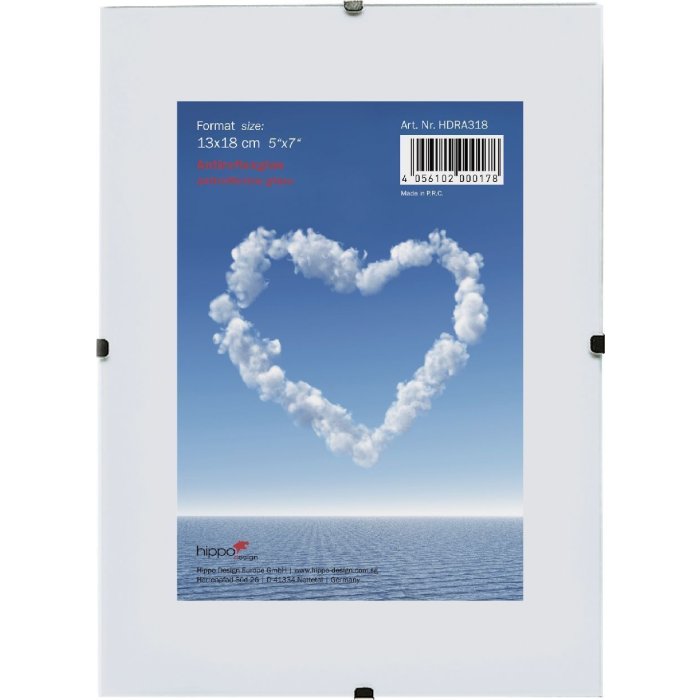 Clip frame 20x25 cm vetro antiriflesso
