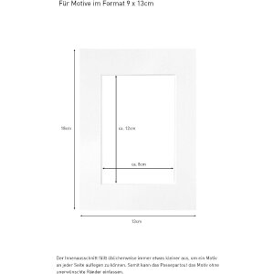 Nielsen Ready-Made Passepartout 13x18 cm per porcellana 9x13 cm