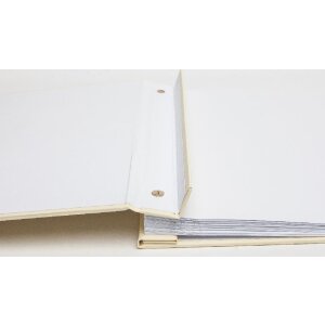 Album a vite Laddi 38x30 cm pagine bianche al latticello