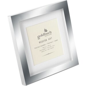 Goldbuch Cornice per ritratto in metallo Arte moderna 10x10 cm argento lucido