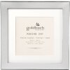 Goldbuch Cornice per ritratto in metallo Arte moderna 10x10 cm argento lucido