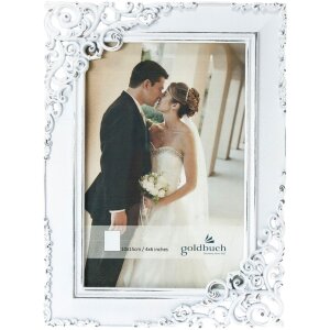 Portafoto in metallo ETERNITY 10x15 cm bianco