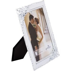 Portafoto in metallo ETERNITY 10x15 cm bianco