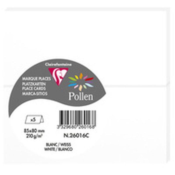 5 Espositori da tavolo Pollen 85x80 mm bianco