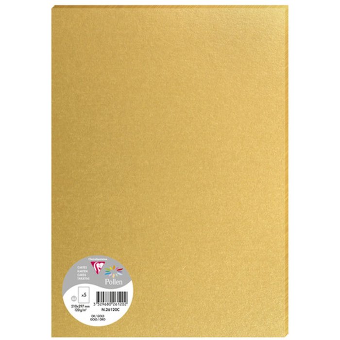 5 fogli polline DIN A4 120 g - oro