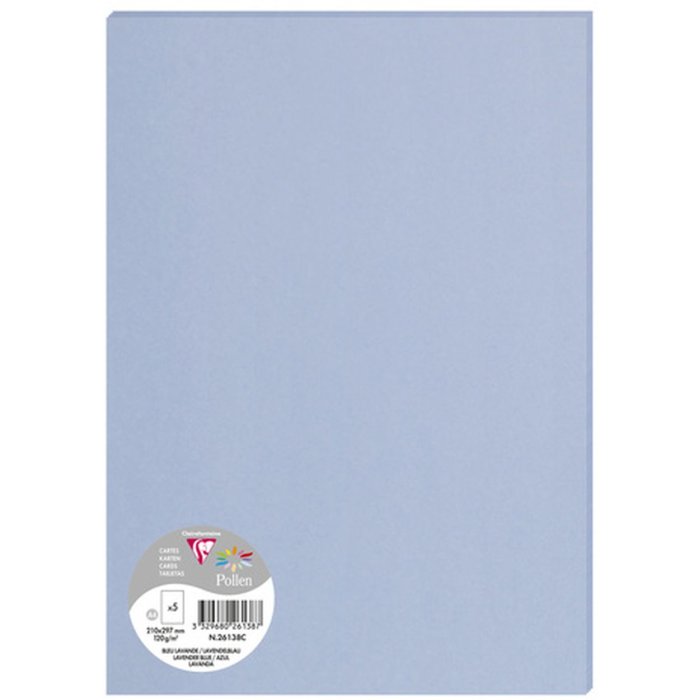 5 fogli di polline DIN A4 120 g - blu lavanda