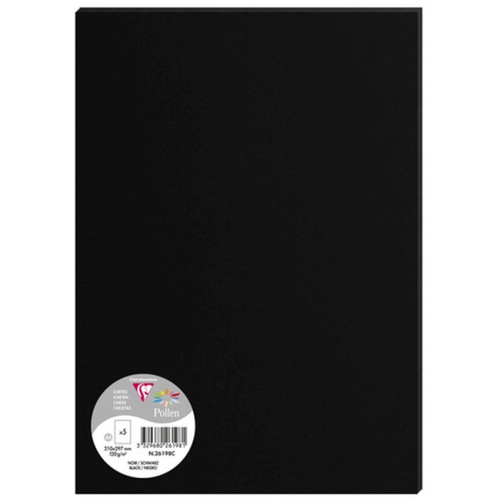 5 fogli polline DIN A4 120 g - nero