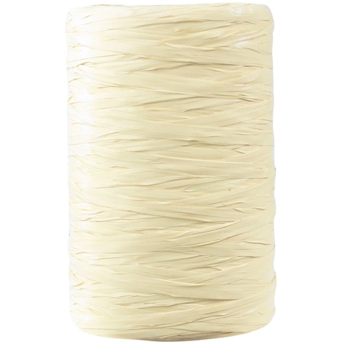 Nastro regalo Raphia 13mmx100m in rotolo avorio sintetico