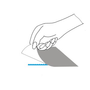 Dispenser adesivo transfer blu - rimovibile