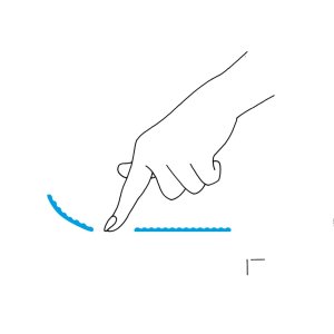 Dispenser adesivo transfer blu - rimovibile