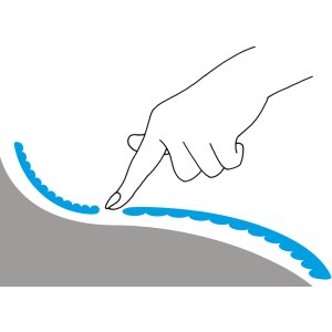 Dispenser adesivo transfer blu - rimovibile
