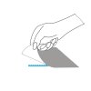Dispenser adesivo transfer blu - rimovibile
