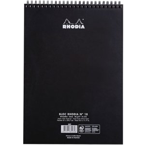 Blocco note A4 a doppia spirale 80 fogli, 80g, riga a punti