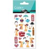 Confezione di adesivi Cooky 3D London, 7,5x12cm, 1 foglio