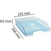 Vassoio per lettere Combo 2 Classic turchese trasparente lucido