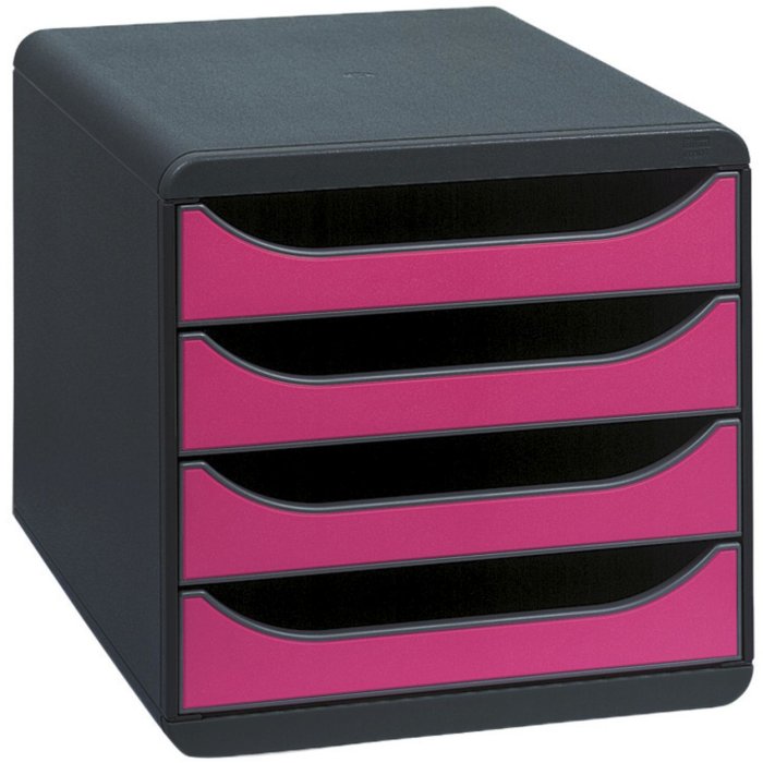 BIG-BOX Mouse classico grigio- lampone