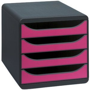 BIG-BOX Mouse classico grigio- lampone