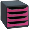 BIG-BOX Mouse classico grigio- lampone
