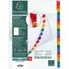 Indici stampati in cartoncino bianco 160g con linguette colorate rinforzate 20 pezzi A4 bianco