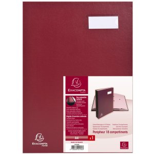Cartella Signature 24184E - 18 scomparti bordeaux