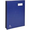 Cartella firmata 24185E - 18 scomparti blu
