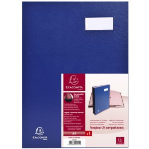 Cartella Signature 24245e - 24 scomparti blu