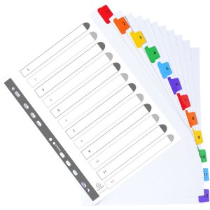 Exacompta Registro din a4 con 12 schede