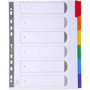 Registro din a4 con 6 schede