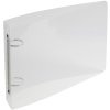 Raccoglitore ad anelli in PP 700? con 4 anelli da 25 mm, dorso da 40 mm, colori Crystal, per schedari formato 125x200 crystal