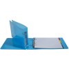Raccoglitore ad anelli in PP 700? con 4 anelli da 25 mm, dorso da 40 mm, colori Crystal, per schedari in formato 125x200 Blu