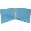 Raccoglitore ad anelli in PP 700? con 4 anelli da 25 mm, dorso da 40 mm, colori Crystal, per schedari in formato 125x200 Blu