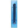 Raccoglitore ad anelli in PP 700? con 4 anelli da 25 mm, dorso da 40 mm, colori Crystal, per schedari in formato 125x200 Blu