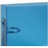 Raccoglitore ad anelli in PP 700? con 4 anelli da 25 mm, dorso da 40 mm, colori Crystal, per schedari in formato 125x200 Blu