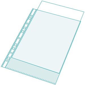 10 tasche PP 50µ 17x22cm Bianco trasparente