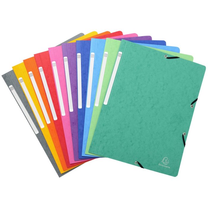 Cartella angolare in cartone Manila 400g Nature Future, per formato DIN A4 Colori assortiti